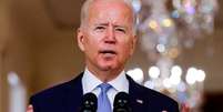 Presidente dos EUA, Joe Biden, na Casa Branca
31/08/2021
REUTERS/Carlos Barria  Foto: Reuters
