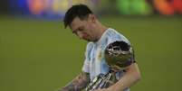 Messi conquistou seu primeiro título com a seleção argentina em solo brasileiro (Foto: CARL DE SOUZA / AFP)  Foto: Lance!