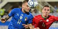 Italianos e búlgaros empataram em 1 a 1 (Foto: ALBERTO PIZZOLI / AFP)  Foto: Lance!
