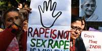 Protesto na Índia contra estupro  Foto: Getty Images / BBC News Brasil