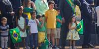 Bolsonaro durante discurso em Brasilia nesta terça-feira Adriano Machado Reuters  Foto: Adriano Machado  / Reuters