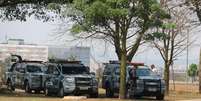 Policiamento em atos do 7 de Setembro em Brasília  Foto: LUIZ SOUZA/FOTOARENA / Estadão Conteúdo