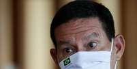 Vice-presidente Hamilton Mourão durate entrevista coletiva em Brasília
26/05/2021 REUTERS/Ueslei Marcelino  Foto: Reuters