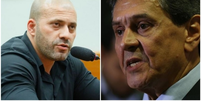 Presos, Daniel Silveira e Roberto Jefferson foram defendidos em manifestações bolsonaristas de 7 de setembro  Foto: Câmara dos Deputados/Agência Brasil / BBC News Brasil