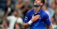 Novak Djokovic após vitória sobre Matteo Berrettini no US Open
08/09/2021
Danielle Parhizkaran-USA TODAY Sports  Foto: Reuters