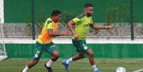 O lateral Jorge treinou normalmente com o restante do elenco na Academia de Futebol (Foto: Cesar Greco/Palmeiras)  Foto: Lance!