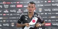 Walber foi apresentado como novo reforço do Vasco na última segunda-feira (Imagem: Reprodução / VascoTV)  Foto: Lance!