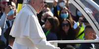 Papa Francisco durante visita à Eslováquia  Foto: ANSA / Ansa - Brasil