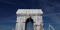 Instalação no monumento Arco do Triunfo, em Paris
16/09/2021
REUTERS/Gonzalo Fuentes  Foto: Reuters