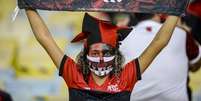 Torcida do Flamengo voltou às arquibancadas do Maracanã após 553 dias (Foto: Marcelo Cortes/Flamengo)  Foto: Lance!