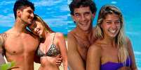 Medina é casado com a modelo Yasmin Brunet; Senna namorou Galisteu até seu último dia de vida (Foto: Montagem LANCE!)  Foto: Lance!