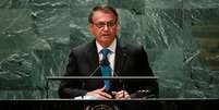 Presidente Jair Bolsonaro faz discurso de abertura da Assembleia-Geral da ONU  Foto: Eduardo Munoz / Reuters