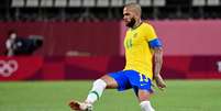 Daniel Alves atuou pela Seleção Brasileira nos Jogos Olímpicos de Tóquio (Foto: PEDRO PARDO / AFP)  Foto: Lance!