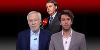 Garcia e Coppolla representavam a ideologia bolsonarista na cada vez mais liberal CNN Brasil  Foto: Reprodução/TV e Alan Santos/Presidência da República