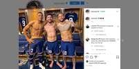 Trio do PSG tem boa atuação em vitória sobre o Manchester City pela Liga dos Campeões.   Foto: Instagram Neymar / Reprodução / Estadão