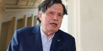 Giorgio Parisi fala com jornalistas em Roma ap&oacute;s ser anunciado como um dos vencedores do Pr&ecirc;mio Nobel de F&iacute;sica
05/10/2021 REUTERS/Remo Casilli  Foto: Reuters