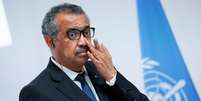 Diretor-geral da OMS, Tedros Adhanom Ghebreyesus, durante entrevista coletiva em Lyon
27/09/2021 REUTERS/Denis Balibouse   Foto: Reuters