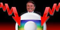 As verbas de publicidade do governo federal, reduzidas a mando de Bolsonaro, começam a fazer falta à Globo  Foto: Fotomontagem: Blog Sala de TV