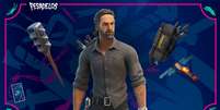 Rick de The Walking Dead em Fortnite  Foto: Epic Games / Divulgação