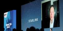 Elon Musk fala sobre a Starlink durante o Mobile World Congress (MWC), em Barcelona, Espanha 
29/06/2021
REUTERS/Nacho Doce  Foto: Reuters