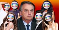 Bolsonaro se mostra irritado com os famosos que estimularam o isolamento social na pandemia  Foto: Fotomontagem: Blog Sala de TV