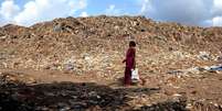 More than 16 million tonnes of rubbish make up Deonar's waste mountain  Foto: AFP / BBC News Brasil