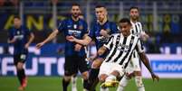 Inter de Milão e Juventus empataram em 1 a 1 (Foto: MARCO BERTORELLO / AFP)  Foto: Lance!