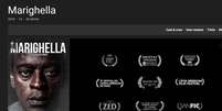 Página do filme 'Marighella' no agregador IMDb em 25 de outubro de 2021  Foto: Reprodução / Estadão