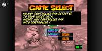 Mario Kart 64 n&atilde;o permite salvar Ghost Data no Switch Online   Foto: Murilo Tunholi/Tecnoblog / Tecnoblog