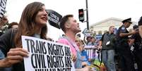 Protesto LGBT em Washington, nos EUA  Foto: Jonathan Ernst / Reuters