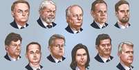 Eleições 2022: ao menos 11 pré-candidatos ao Planalto se apresentam para a disputa  Foto: Reprodução / Estadão
