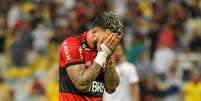 Gabigol lamenta eliminação do Flamengo  Foto:  Nayra Halm/FotoArena / Estadão