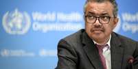 Diretor-geral da OMS, Tedros Adhanom Ghebreyesus, durante evento em Genebra
18/10/2021 Fabrice Coffrini/ Pool via REUTERS  Foto: Reuters