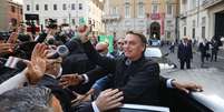 Jair Bolsonaro está em viagem por Roma, na Itália  Foto: José Dias/PR