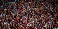 Torcida do Flamengo faz a festa em jogo pela Libertadores (Foto: Paula Reis/Flamengo)  Foto: Lance!