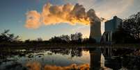Usina de carvão na Alemanha: essa atividade é uma das principais poluidoras da atmosfera  Foto: EPA / Ansa - Brasil