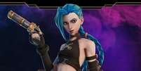 Jinx ganha traje em Fortnite   Foto: Divulgação/Riot Games / Tecnoblog