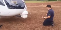 Dudu Barbatti teve de fazer uma manobra arriscada na manhã desta segunda, 8, após problemas com o helicóptero; vídeo  Foto: Reprodução / Redes Sociais