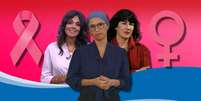 Cristina Ranzolin, Lilian Ribeiro e Christiane Amanpour: a jornada contra o câncer compartilhada na TV  Foto: Fotomontagem: Blog Sala de TV