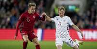 Noruega chegou aos 18 pontos, enquanto Letônia foi aos seis pontos (Foto: STIAN LYSBERG SOLUM / NTB / AFP)  Foto: Lance!