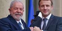 Macron recebe Lula durante agenda de viagens  Foto: Ricardo Stuckert