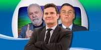 Lula, Moro e Bolsonaro: a campanha presidencial de 2022 já começou na mídia  Foto: Fotomontagem: Blog Sala de TV