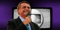 Bolsonaro mantém a guerra de nervos ao falar da concessão da Globo  Foto: Fotomontagem: Blog Sala de TV