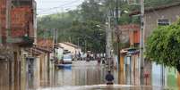 Imagem do governo de Minas Gerais mostra impacto das chuvas no Vale do Jequitinhonha; municípios da Bahia também foram afetados  Foto: Gil Leonardi/Imprensa MG