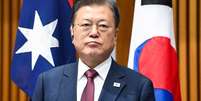 Presidente da Coreia do Sul diz que partes concordam em princ&iacute;pio em declarar fim formal do conflito, mas negocia&ccedil;&otilde;es ainda n&atilde;o come&ccedil;aram por causa das demandas da Coreia do Norte  Foto: Getty Images / BBC News Brasil