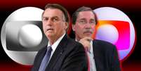 Bolsonaro mira em Merval para atingir a cúpula da Globo  Foto: Fotomontagem: Blog Sala de TV