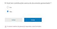 Formulário de consulta pública do Ministério da Saúde sobre vacinação contra covid-19 para crianças não aceita novas respostas horas após ser aberto  Foto: Consulta Pública SECOVID/MS nº 01/2021/Reprodução / Estadão