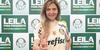 Leila Pereira assumiu a presidência do Palmeiras no dia 15 de dezembro  Foto: Leila Pereira/ Twitter / Estadão