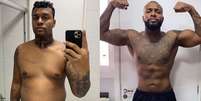Nego Di revelou o antes e o depois do corpo nas redes sociais   Foto: Instagram