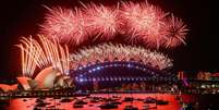 Comemoração da chegada de 2022, em Sydney, Austrália. 1/1/2022. REUTERS/Jaimi Joy  Foto: Reuters